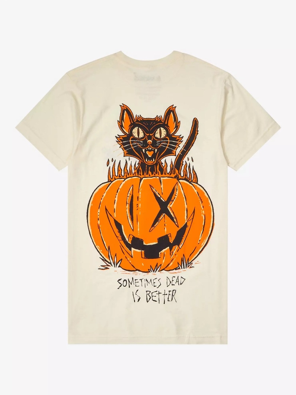 Ice Nine Kills Vintage-Style Halloween Cat Boyfriend Fit T-Shirt Hot Topic